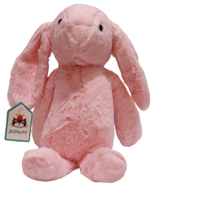 عروسک خرگوش جلی کت (jellycat) اورجینال صورتی 30 سانتی متر -اسباب بازی